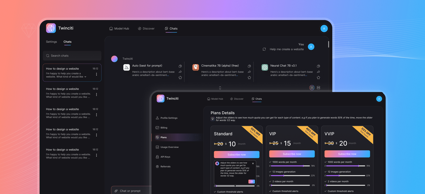 Dashboard Interface